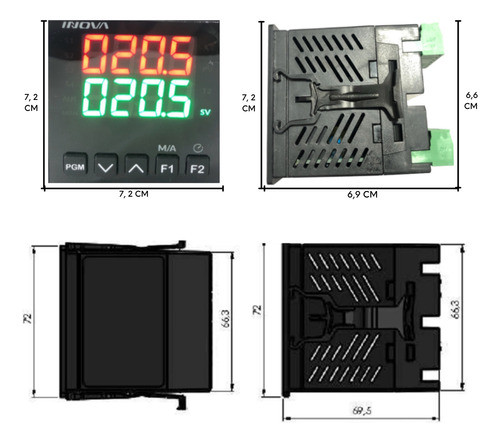 Controlador Temperatura Máquina De Lavar Inv-tb1-01-l2 24vcc 2